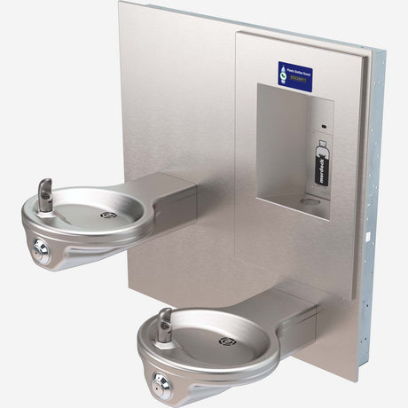 Murdock A132-VR-BF Series Bi-Level Oval Fountain with Recessed Bottle Filler