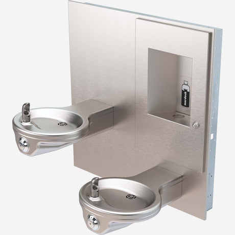 Murdock A132-VR-BF Series Bi-Level Oval Fountain with Recessed Bottle Filler
