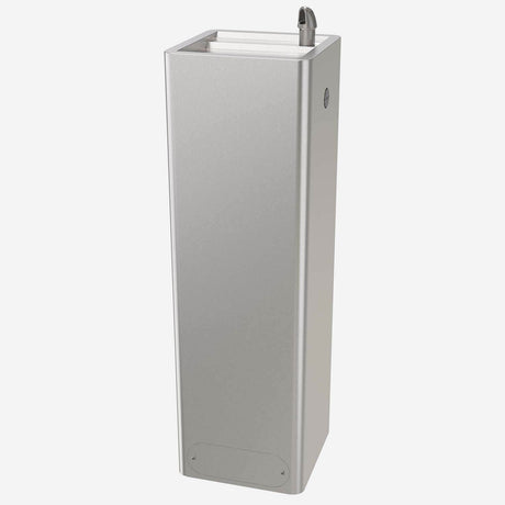 Murdock ECO-DF | Square Pedestal Outdoor Drinking Fountain with Stainless Steel Construction