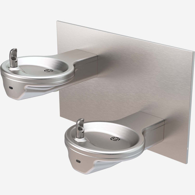 Murdock A132-SO Series Bi-Level Sensor-Activated Drinking Fountain with Oval Bowls