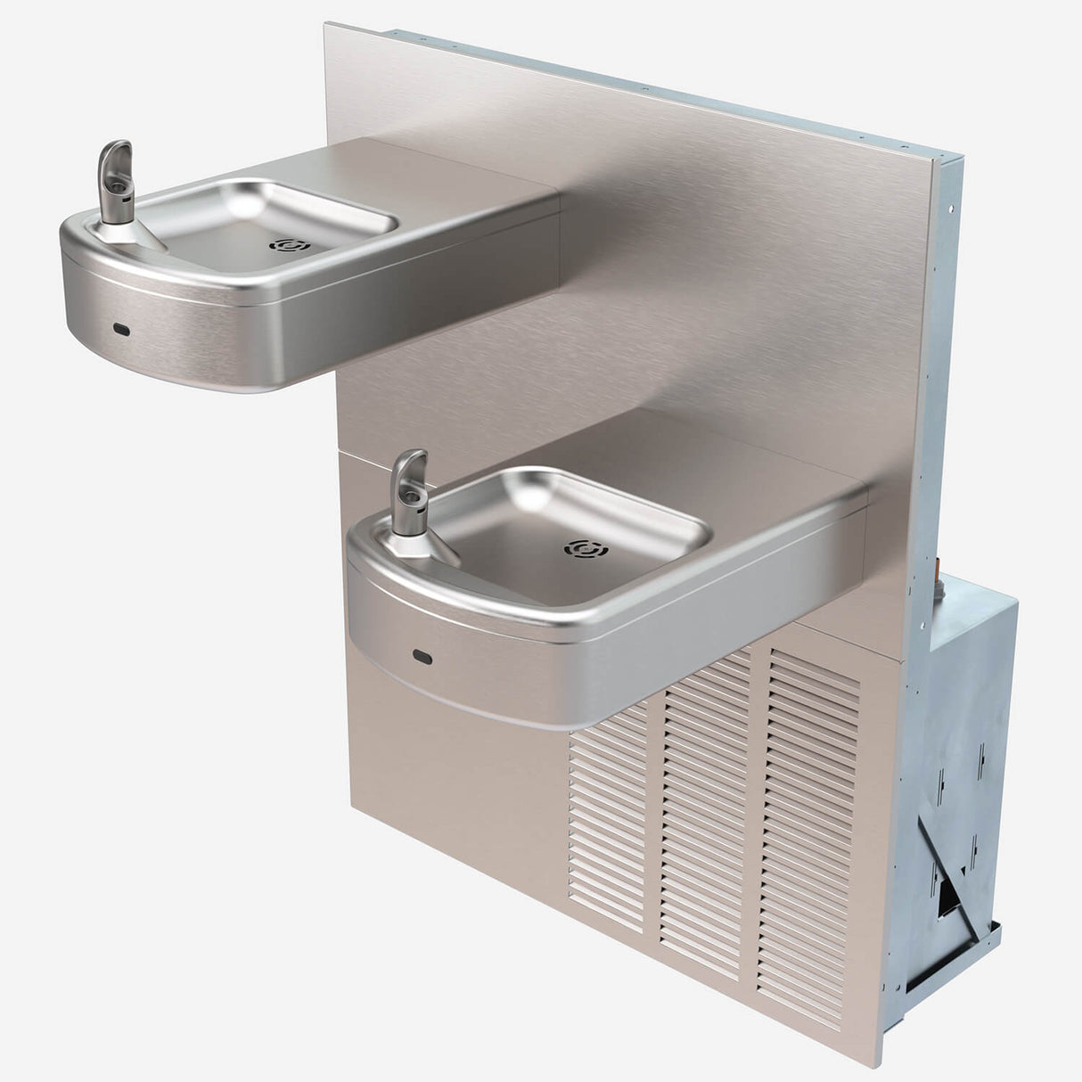 Murdock A152.8-SO Series Bi-Level Sensor-Activated Refrigerated Drinking Fountain