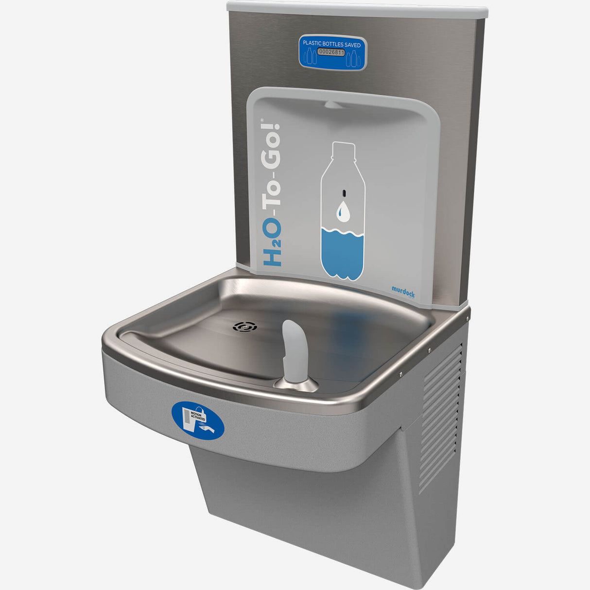 Murdock A171.8-UG-SOC Series Sensor-Activated Wall-Mounted Water Cooler with Bottle Filler