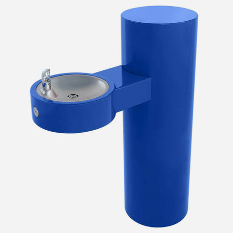 Murdock GRJ85 | Pedestal Mount Round Steel Drinking Fountain with Optional Pet Fountain