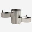 Murdock GRE24 Series Angled Bi-Level Wall-Mounted Drinking Fountain with Stainless Steel Construction