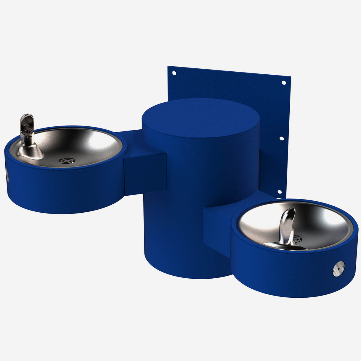 Murdock GRE24 Series Angled Bi-Level Wall-Mounted Drinking Fountain with Stainless Steel Construction