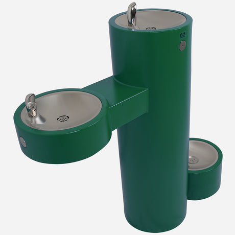 Murdock GRM45 | Round Pedestal Outdoor Drinking Fountain w/ Vandal-Resistant Design