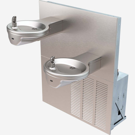 Murdock A132.8-SO Series Bi-Level Wall-Mount Refrigerated Sensor-Activated Drinking Fountain