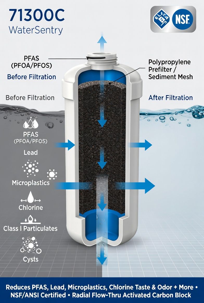 Elkay 71300c filter infographic