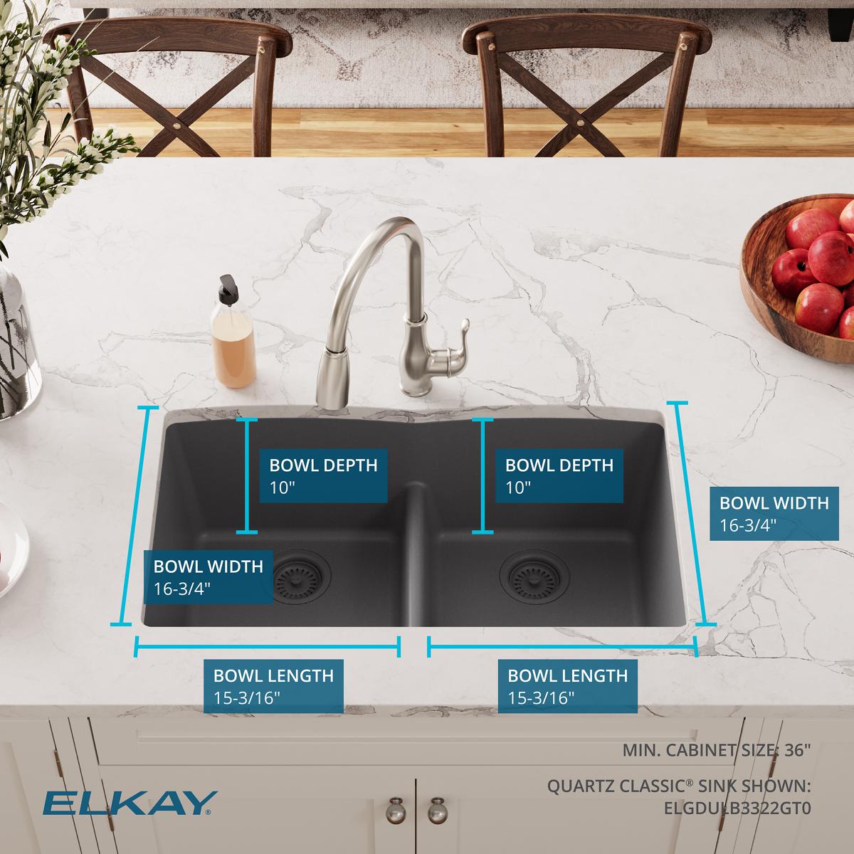 Elkay ELGDULB3322GT