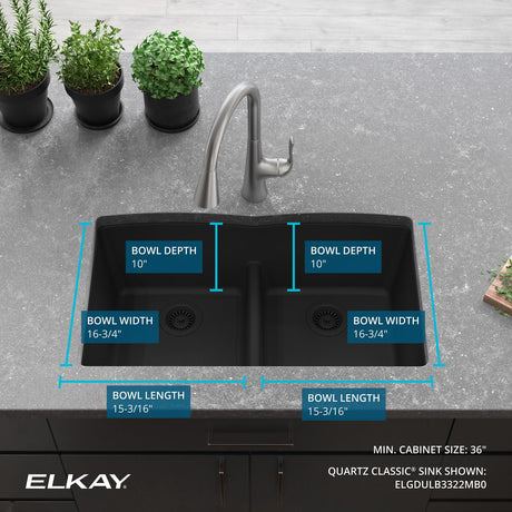 Elkay ELGDULB3322MB0