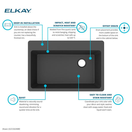 Elkay ELG13322MB
