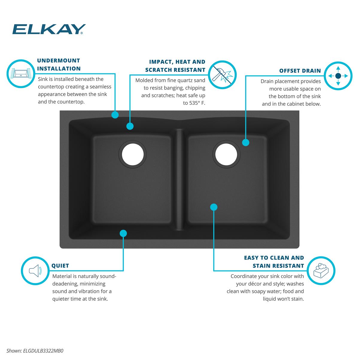 Elkay ELGDULB3322MB0
