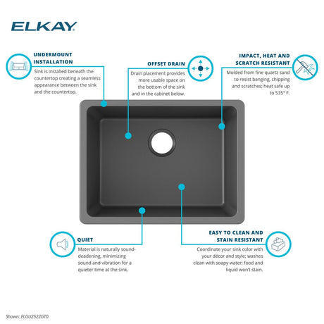 Elkay ELGU2522GT0