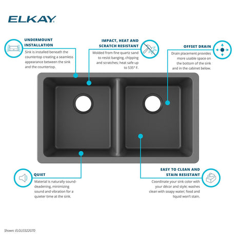Elkay ELGU3322GT0