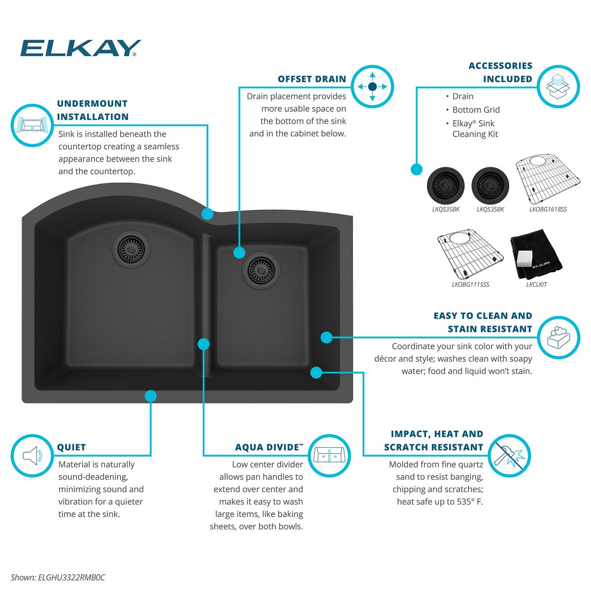 Elkay ELGHU3322RMB0