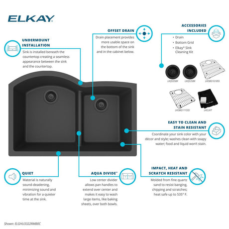 Elkay ELGHU3322RMB0