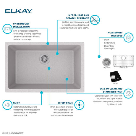 Elkay ELGRU13022GS