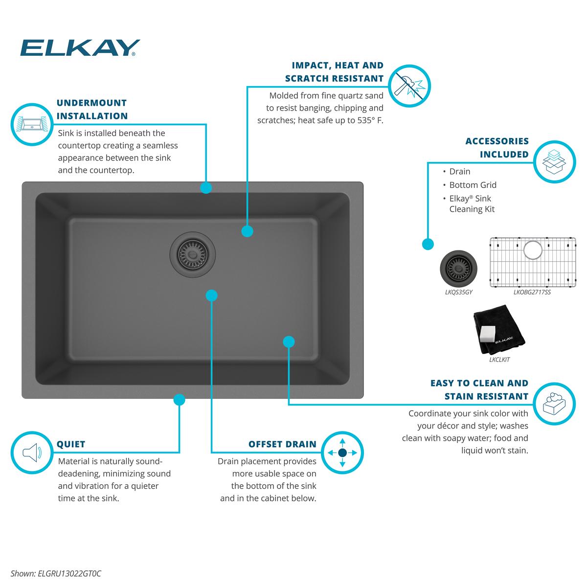 Elkay ELGRU13022GT0C
