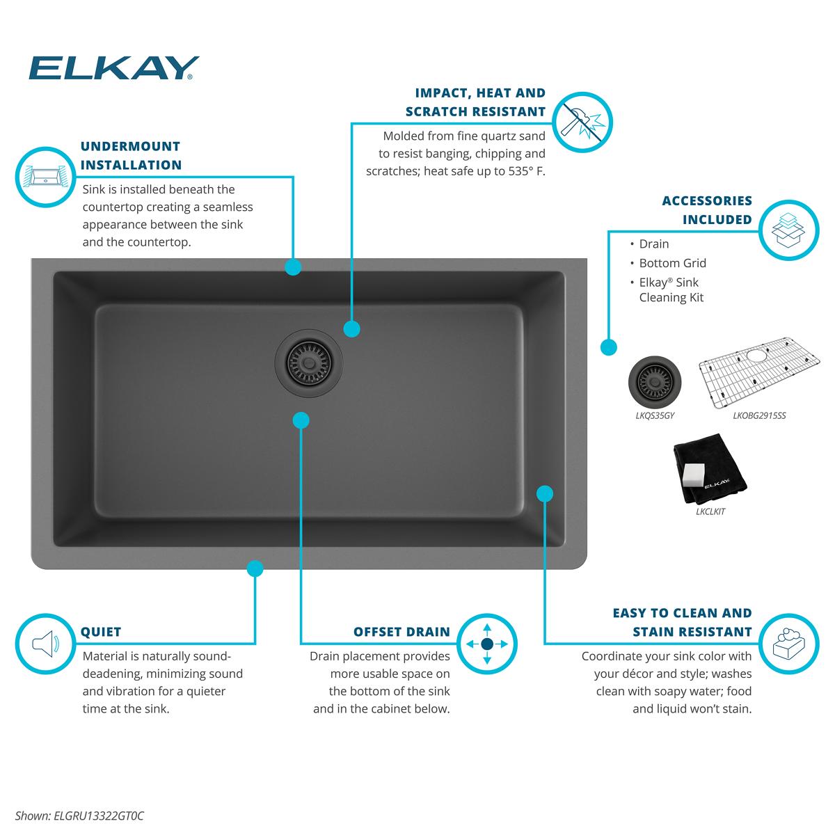 Elkay ELGRU13322GT0C