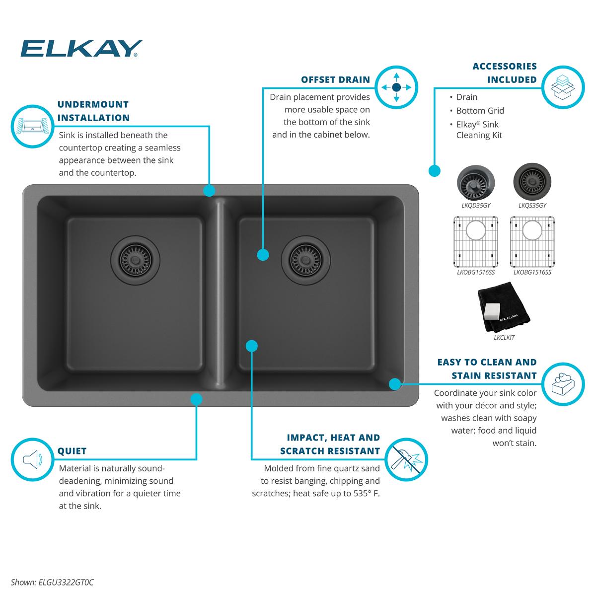 Elkay ELGU3322GT0C