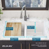 Elkay ELGU3322WOWH0