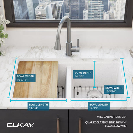 Elkay ELGU3322WWH0