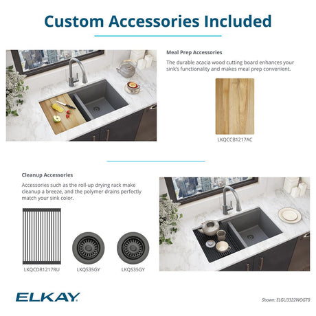 Elkay ELGU3322WOGT0