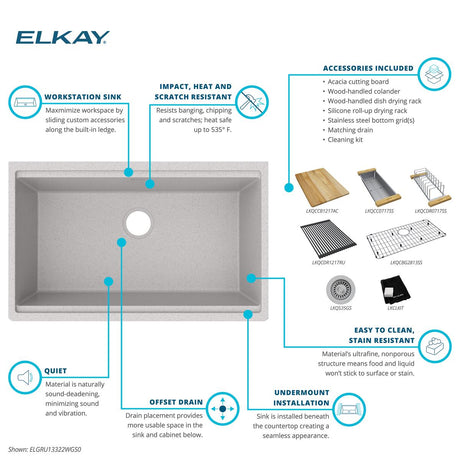Elkay ELGRU13322WGS0