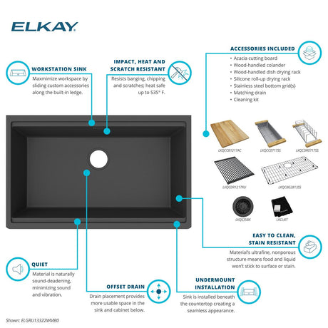 Elkay ELGRU13322WMB0
