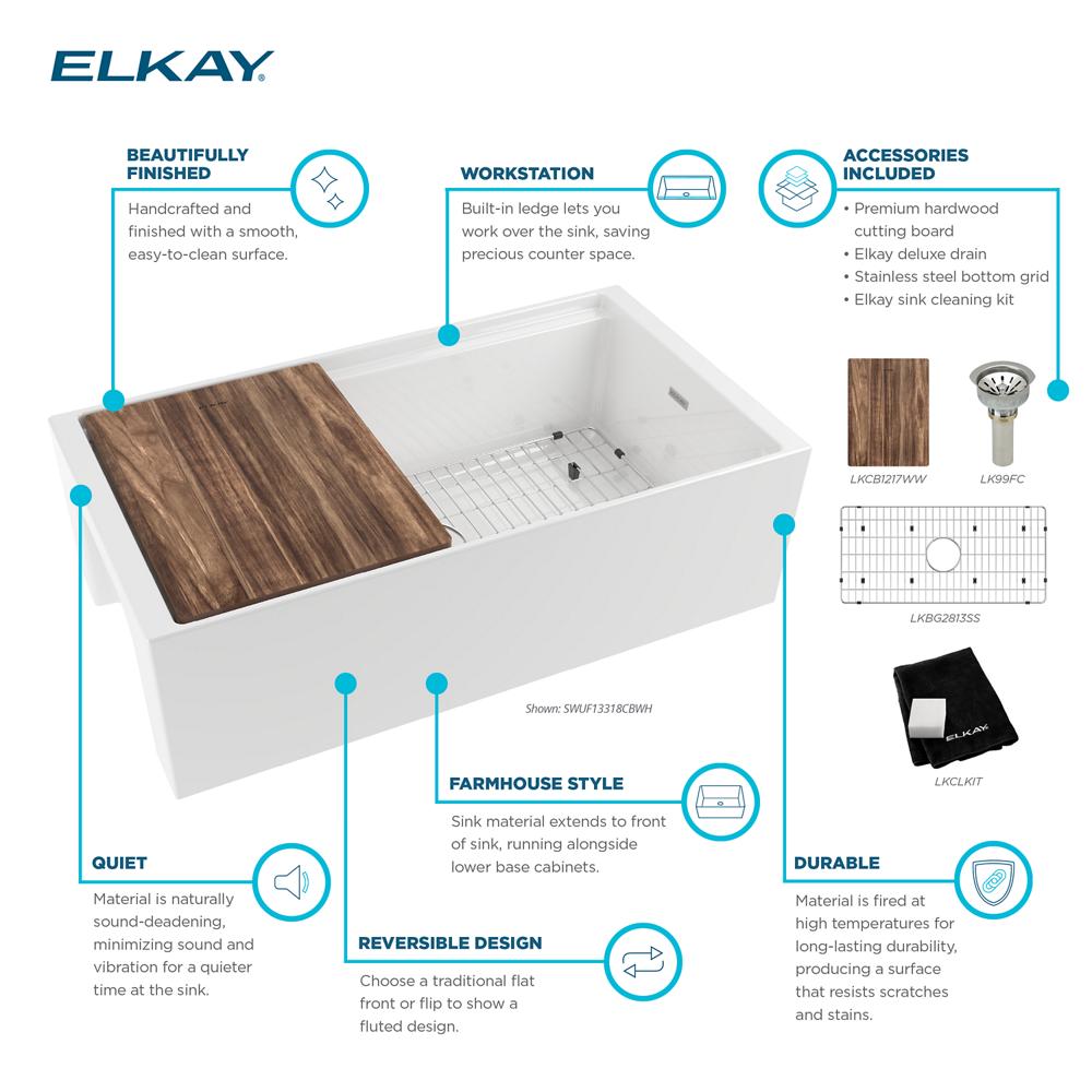 Elkay SWUF13318CBWH