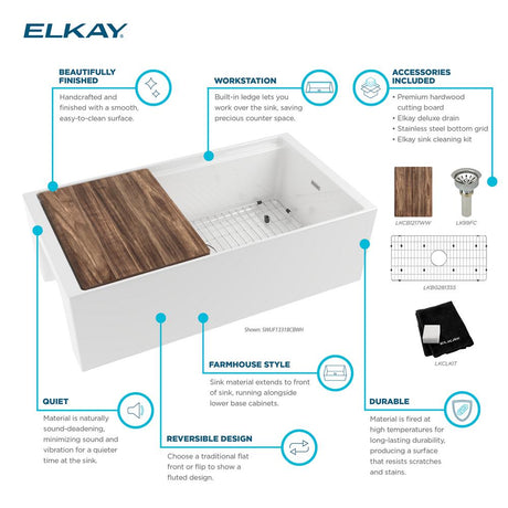 Elkay SWUF13318CBWH