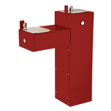 Haws 3300 | Outdoor Vandal-Resistant Steel Pedestal Fountain | 0.45 GPM