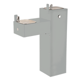 Haws 3300 | Outdoor Vandal-Resistant Steel Pedestal Fountain | 0.45 GPM