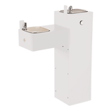 Haws 3300 | Outdoor Vandal-Resistant Steel Pedestal Fountain | 0.45 GPM