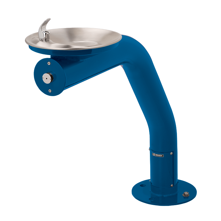 Haws 3380 | Outdoor Vandal-Resistant Steel Pedestal Fountain | 0.45 GPM