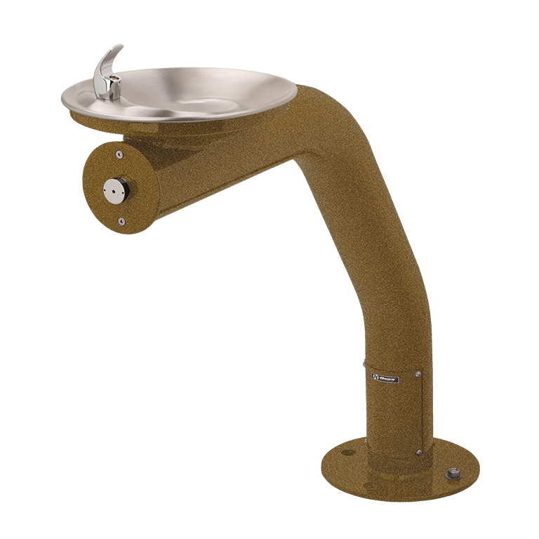 Haws 3380 | Outdoor Vandal-Resistant Steel Pedestal Fountain | 0.45 GPM