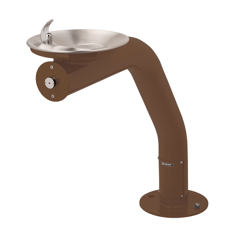 Haws 3380 | Outdoor Vandal-Resistant Steel Pedestal Fountain | 0.45 GPM