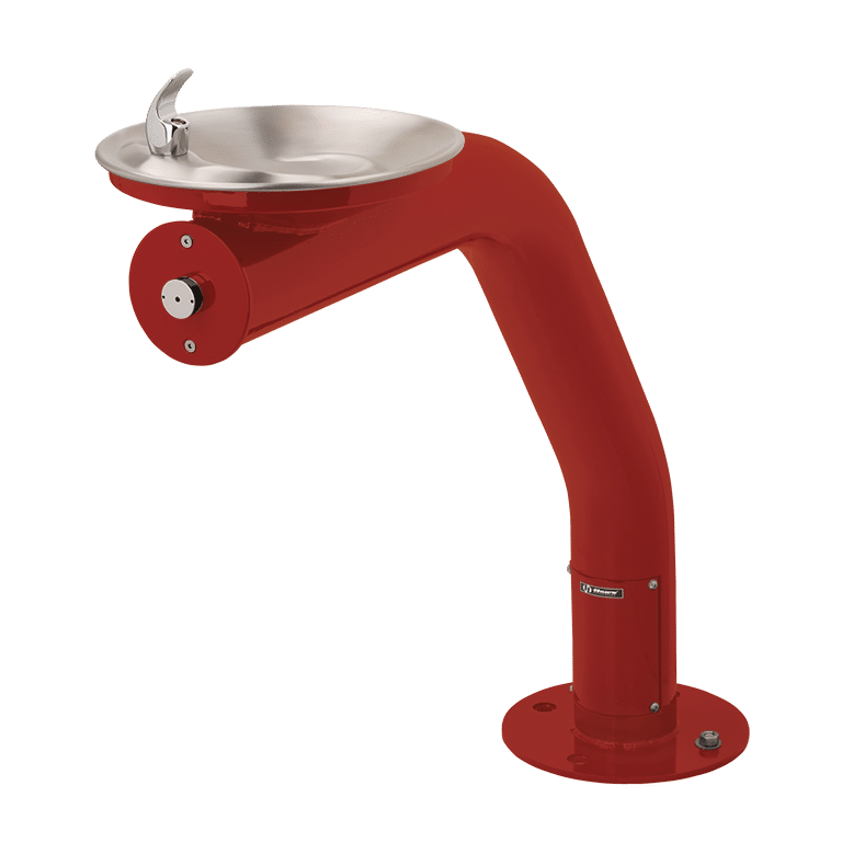 Haws 3380 | Outdoor Vandal-Resistant Steel Pedestal Fountain | 0.45 GPM