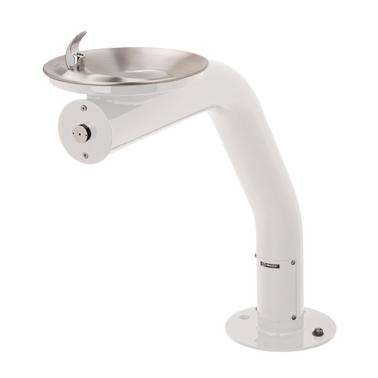 Haws 3380 | Outdoor Vandal-Resistant Steel Pedestal Fountain | 0.45 GPM