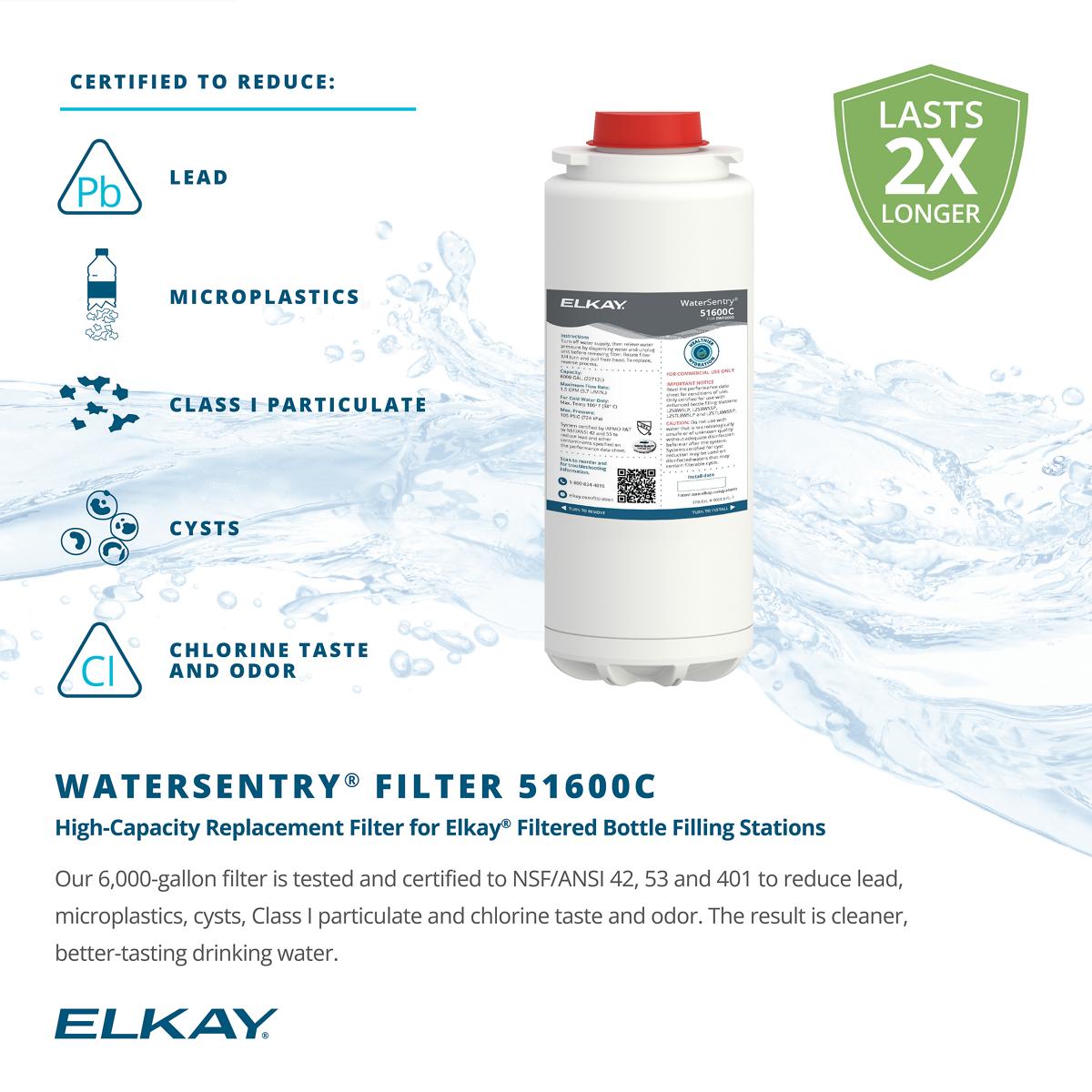 Elkay LZSTL8WSLP | Wall-mount Enhanced EZH2o Bi-level Bottle Filling Station | Filtered, Refrigerated, EZ-style fountain, Granite Gray - BottleFillingStations.com