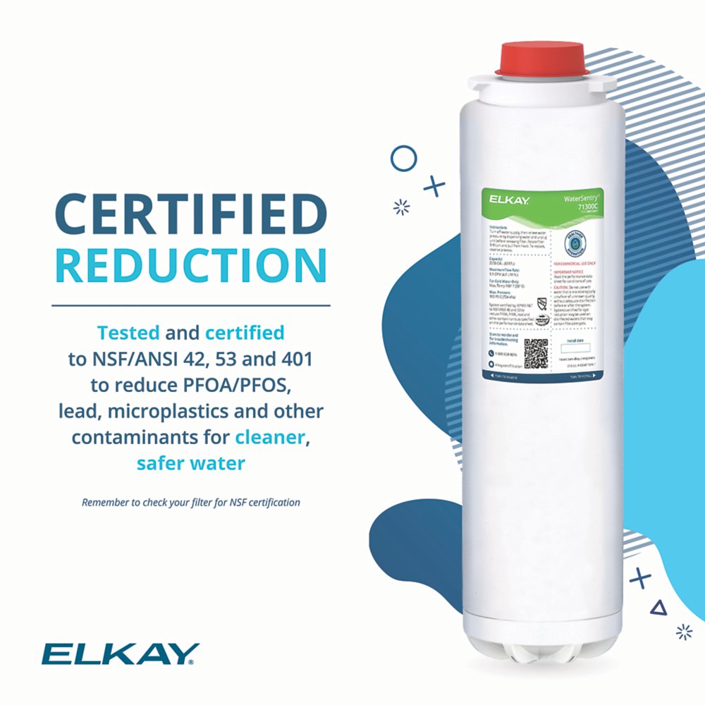 Elkay 71300C | PFAS (PFOA/PFOS) WaterSentry Filter