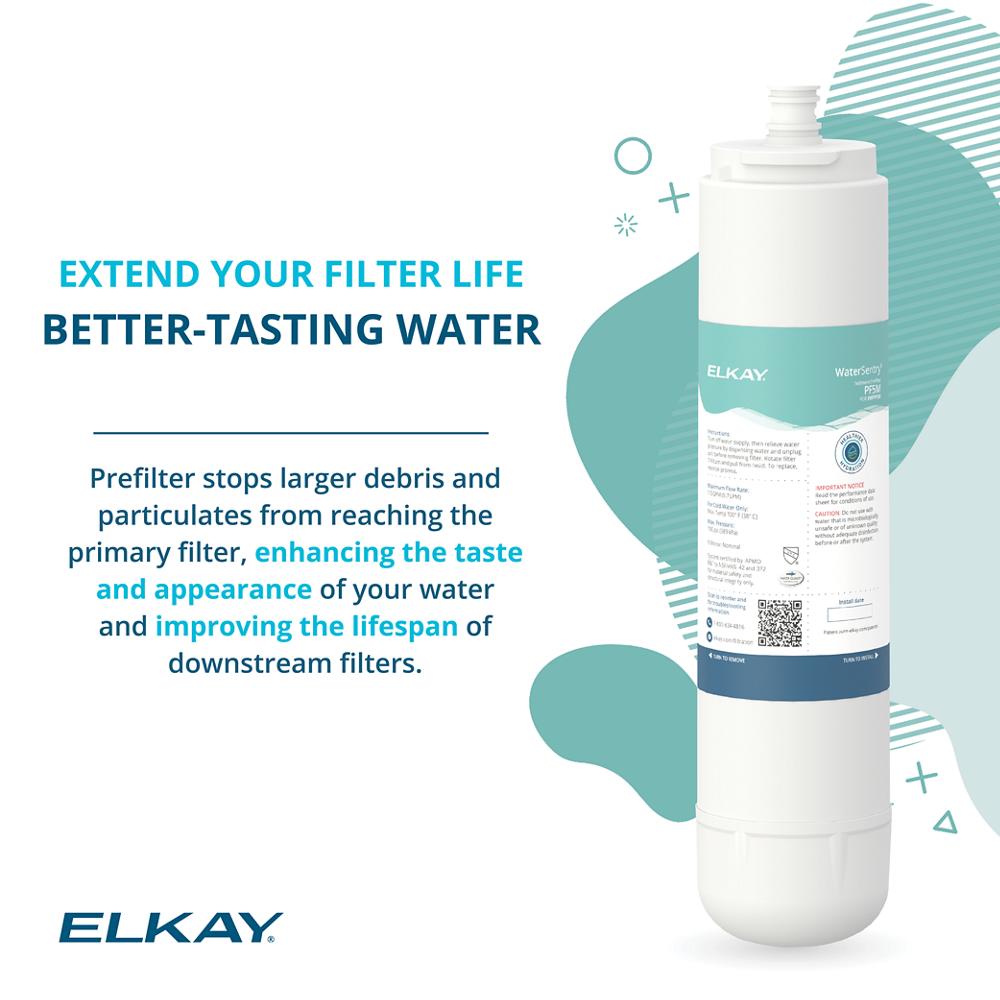 Elkay EWFPF5M | WaterSentry 5-micron Sediment Pre-filter Filtration Kit