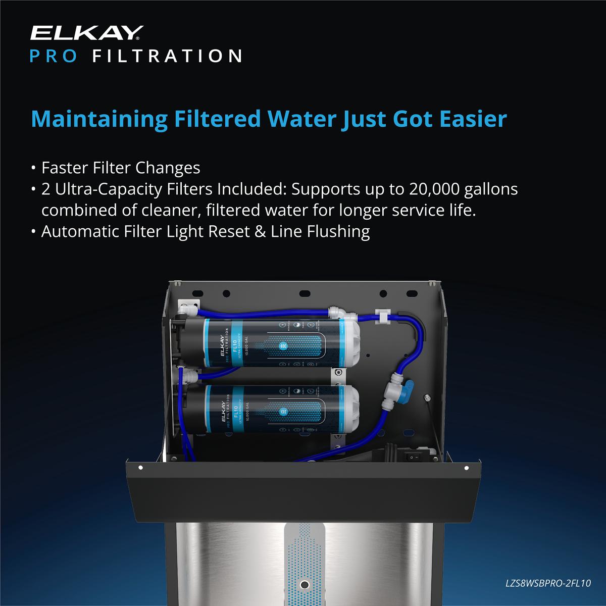 Elkay LZSTL8WSBPRO-2FL10