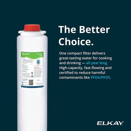 Elkay LBWDM0BKBC | Mechanical Built-in Filtered Water Dispenser, Battery Operated, Non-Refrigerated