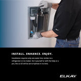 Elkay LBWDM0BKBC | Mechanical Built-in Filtered Water Dispenser, Battery Operated, Non-Refrigerated