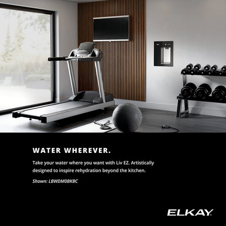 Elkay LBWDM0BKBC | Mechanical Built-in Filtered Water Dispenser, Battery Operated, Non-Refrigerated