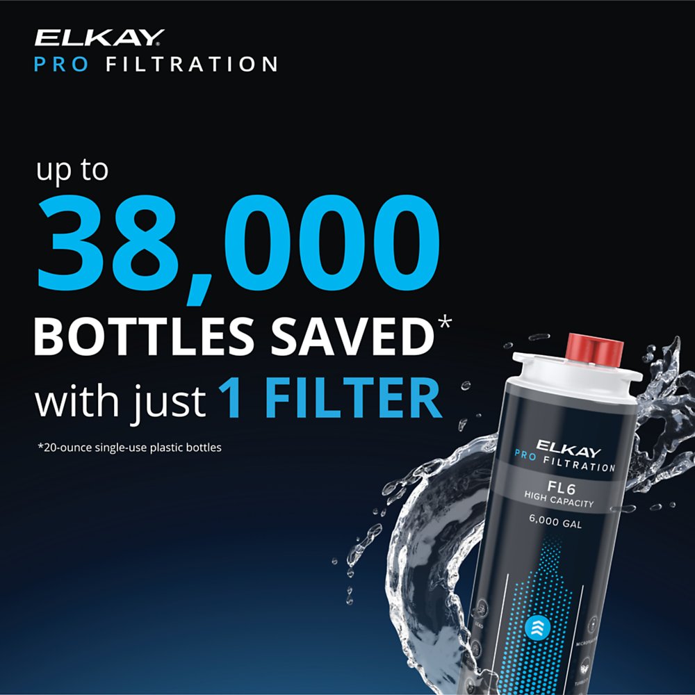 Elkay FL6 | High-Capacity Lead + Microplastics 6000 Gallon Filtration System