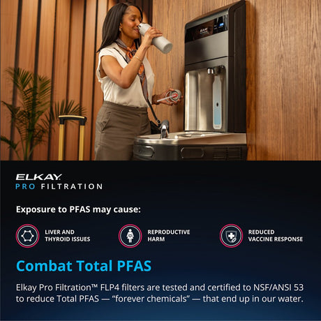 Elkay FLP4 | Pro Filtration System for PFAS, Lead & Microplastics with 4000 Gal Capacity