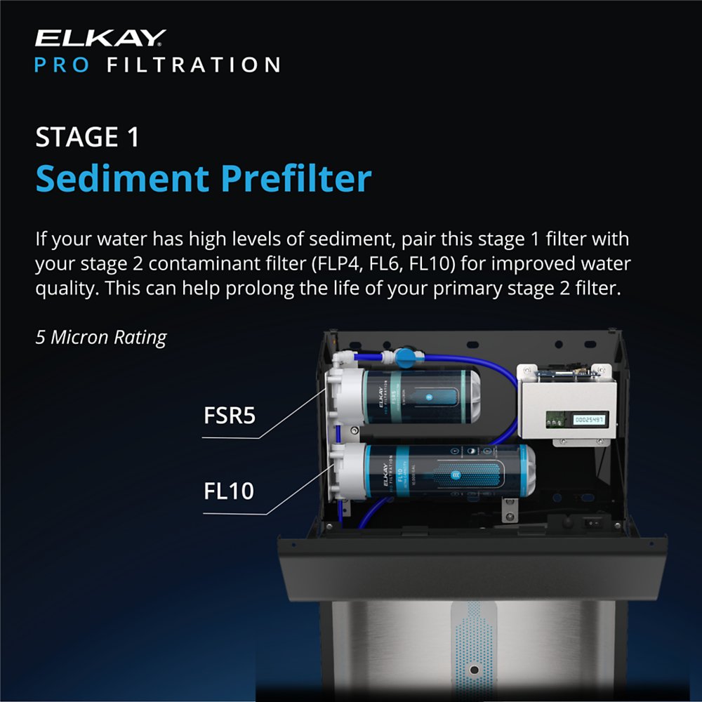 Elkay FSR5 | Pro Filtration Stage 1 Sediment Prefilter for Bottle Filling Stations