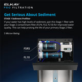 Elkay LZS8WSBPRO-FSR5 | Pro Filtration Bottle Station | Ultra-Capacity Lead + Sediment Filter